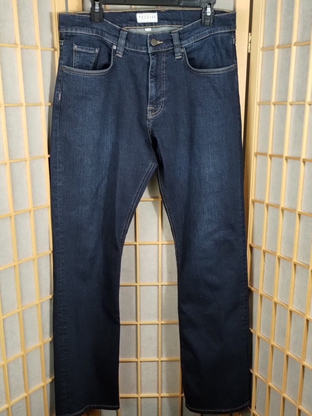 Tecovas Men's Dark Blue Standard Jeans Size 33 X 32